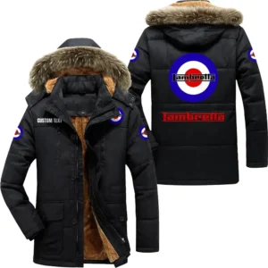 Car Parka hoodie, Coat with Hood Exclusive Logo For Car Motorcycles Lovers CAR7002082134 - Black