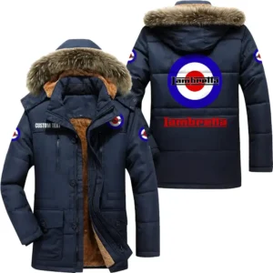 Car Parka hoodie, Coat with Hood Exclusive Logo For Car Motorcycles Lovers CAR7002082134 - Navy
