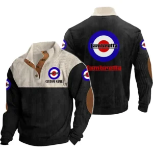 Car Men's Stand Up Collar Base Shirt, Collar Hoodie Exclusive Logo For Car Motorcycles Fans CAR20012100 - Black