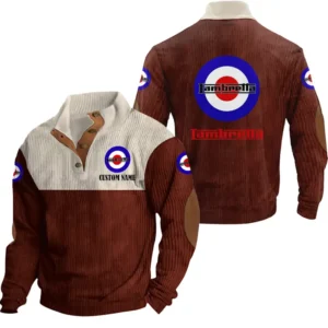 Car Men's Stand Up Collar Base Shirt, Collar Hoodie Exclusive Logo For Car Motorcycles Fans CAR20012100 - Red