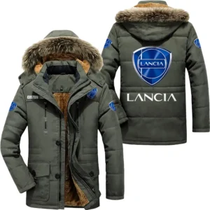 Car Parka hoodie, Coat with Hood Exclusive Logo For Car Motorcycles Lovers CAR7002082135 - Army Green