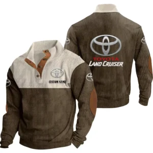 Vintage Auto Men's Stand Up Collar Base Shirt, Collar Hoodie Exclusive Logo For Car Motorcycles Fans CAR20012102 - Brown