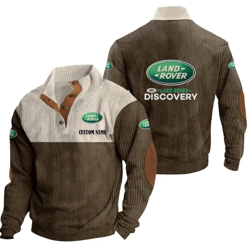 All-Terrain SUV Men's Stand Up Collar Base Shirt, Collar Hoodie Exclusive Logo For Car Motorcycles Fans CAR20012104 - Brown