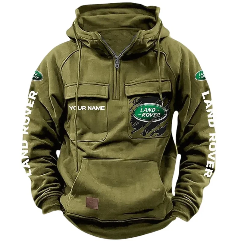 Truck Hoodie Tactical Quarter Zip, Hoodie Exclusive Logo For Truck Lovers CAR164022425178 - Army Green