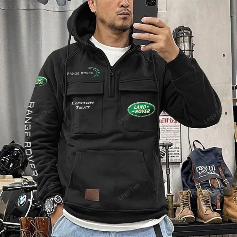 Truck Hoodie Tactical Quarter Zip, Hoodie Exclusive Logo For Car Owners CAR106021525015 - Black - Image 2