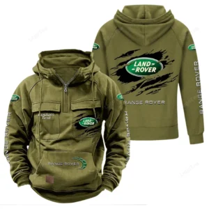 Truck Hoodie Tactical Quarter Zip, Hoodie Exclusive Logo For Truck Lovers - Army Green CAR122021425078-1