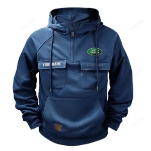 Truck Hoodie Tactical Quarter Zip, Hoodie Exclusive Logo For Truck Lovers - Dark Blue CAR109021425393-3