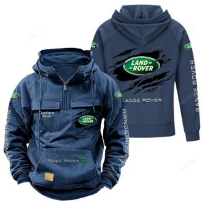 Truck Hoodie Tactical Quarter Zip, Hoodie Exclusive Logo For Truck Lovers - Dark Blue CAR122021425078-3
