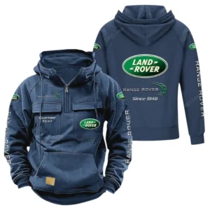 Truck Hoodie Tactical Quarter Zip, Hoodie Exclusive Logo For Truck Lovers - Dark Blue CAR96021425688-3