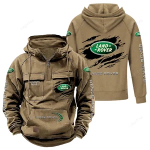 Truck Hoodie Tactical Quarter Zip, Hoodie Exclusive Logo For Truck Lovers - Khaki CAR122021425078-4