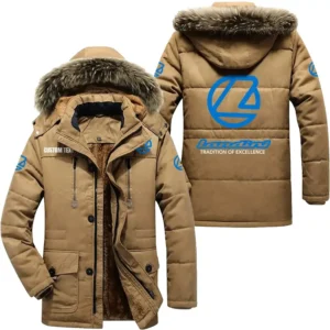 Classic Car Parka hoodie, Coat with Hood Exclusive Logo For Car Motorcycles Lovers CAR7002082140 - Khaki