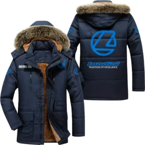 Classic Car Parka hoodie, Coat with Hood Exclusive Logo For Car Motorcycles Lovers CAR7002082140 - Navy