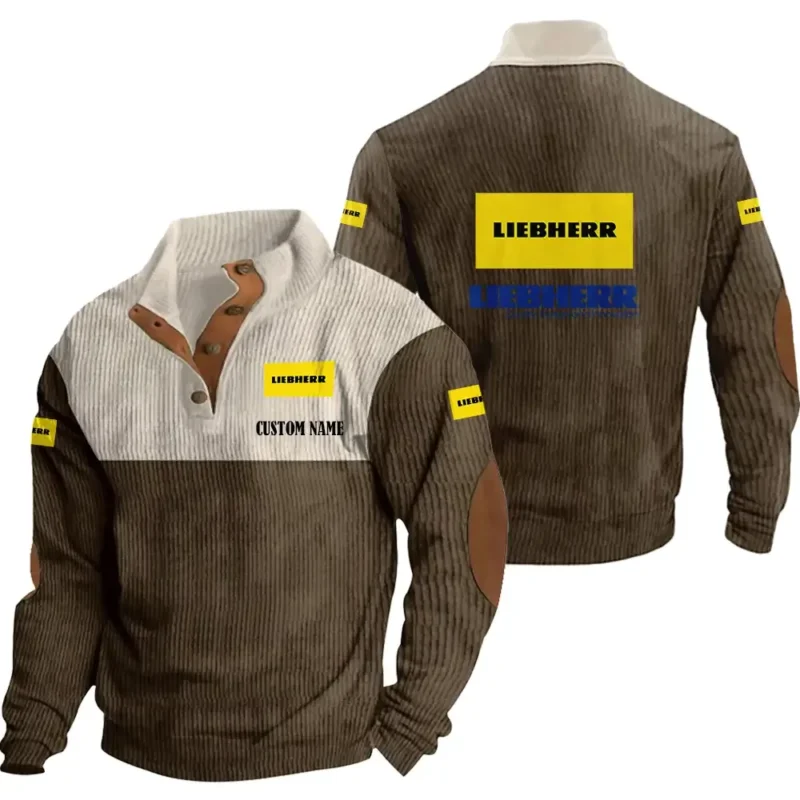 Auto Men's Stand Up Collar Base Shirt, Collar Hoodie Exclusive Logo For Car Motorcycles Fans CAR20012108 - Brown