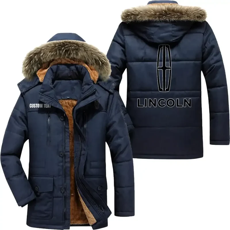 Retro Car Parka hoodie, Coat with Hood Exclusive Logo For Car Motorcycles Lovers CAR7002082143 - Navy