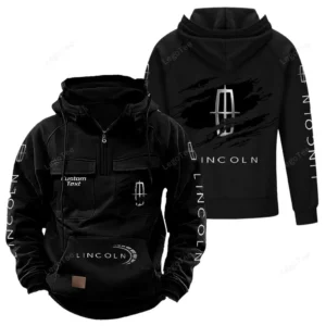 Retro Car Hoodie Tactical Quarter Zip, Hoodie Exclusive Logo For Retro Car Lovers - Black CAR122021425040-2