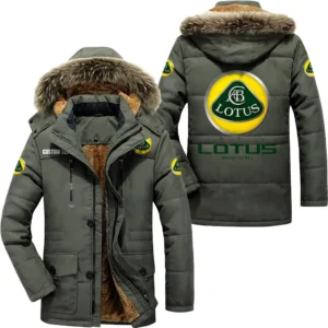 Classic Auto Cars Parka hoodie, Coat with Hood Exclusive Logo For Car Motorcycles Lovers CAR7002082144 - Army Green