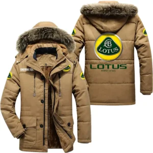 Classic Auto Cars Parka hoodie, Coat with Hood Exclusive Logo For Car Motorcycles Lovers CAR7002082144 - Khaki