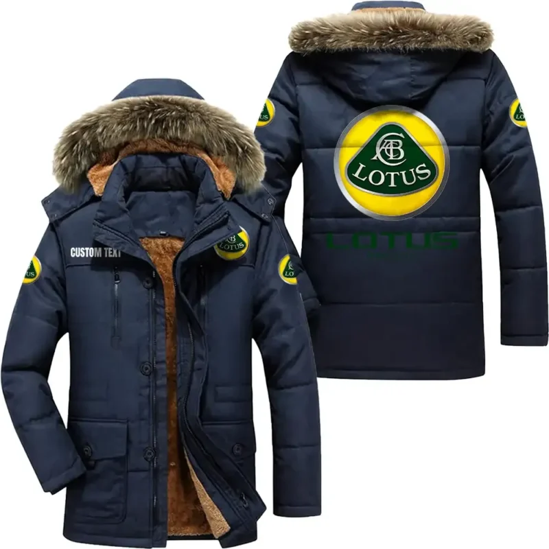 Classic Auto Cars Parka hoodie, Coat with Hood Exclusive Logo For Car Motorcycles Lovers CAR7002082144 - Navy