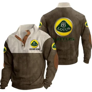 Classic Auto Cars Men's Stand Up Collar Base Shirt, Collar Hoodie Exclusive Logo For Car Motorcycles Fans CAR20012110 - Brown