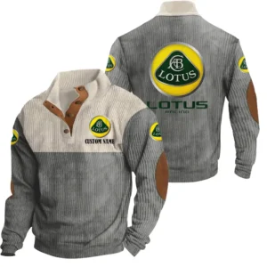 Classic Auto Cars Men's Stand Up Collar Base Shirt, Collar Hoodie Exclusive Logo For Car Motorcycles Fans CAR20012110 - Grey