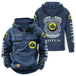 Classic Auto Cars Hoodie Tactical Quarter Zip, Hoodie Exclusive Logo For Car Owners CAR106021525049 - Dark Blue