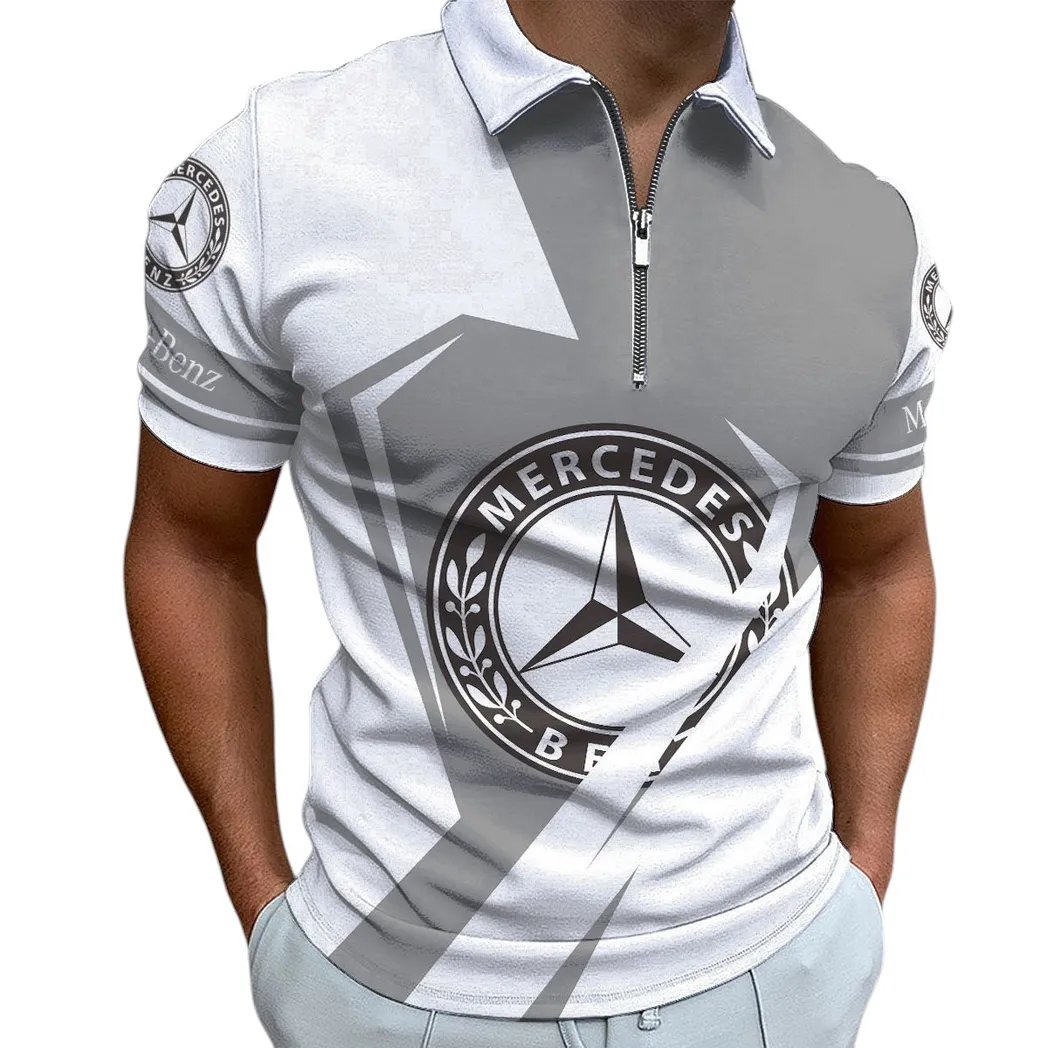 Luxury Auto Fans Gift Zipper Polo Shirt, Shirt Exclusive Logo For Luxury Auto Lovers CAR3202122502