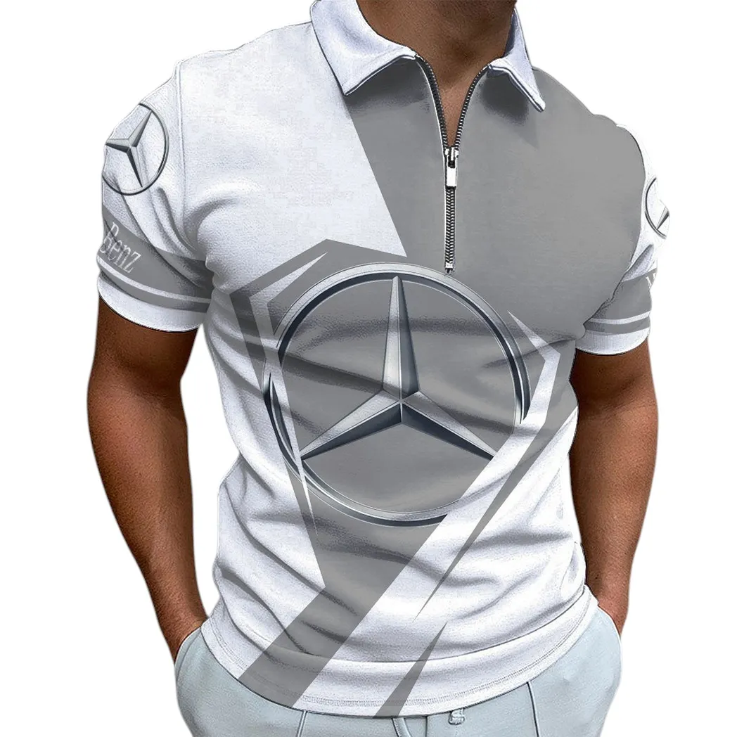 Luxury Auto Fans Gift Zipper Polo Shirt, Shirt Exclusive Logo For Luxury Auto Lovers CAR3202122539