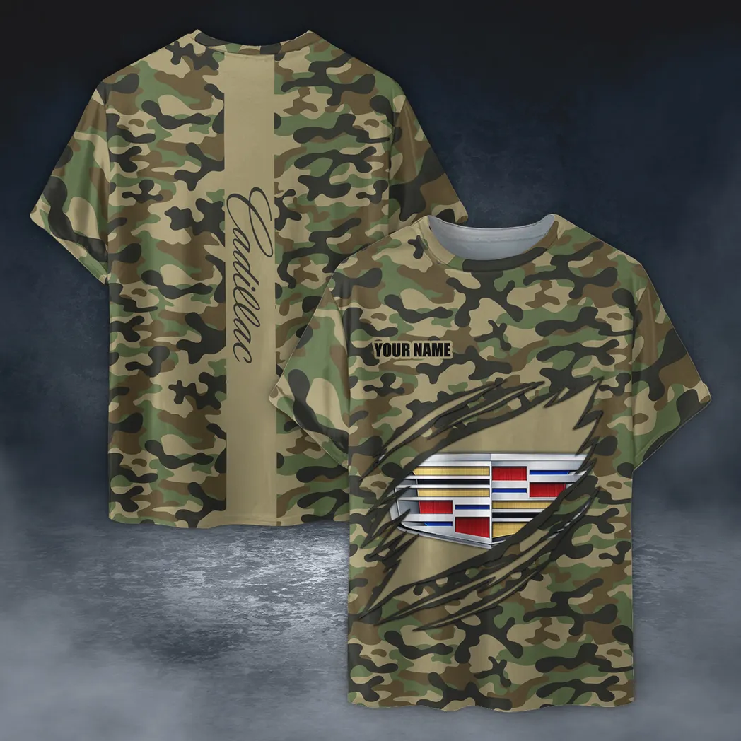 Luxury Car Fans Gift T-Shirt, Shirt Camo Style For Car Owners, Custom Name CAR210040825693