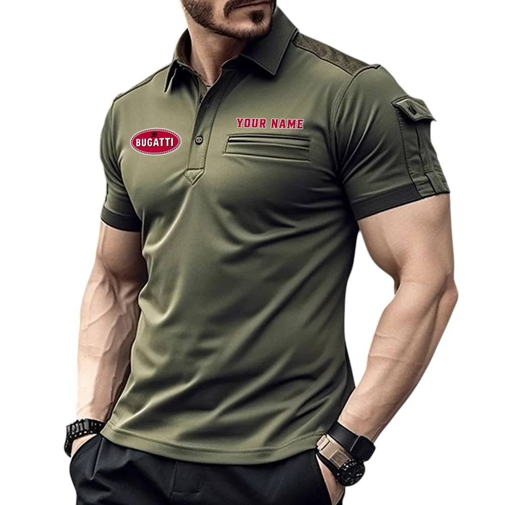 Luxury Hypercar Fans Gift Pocket Polo Shirt, Polo Shirt Exclusive Logo For Luxury Hypercar Fan, Custom Name CAR445060325000 - Green