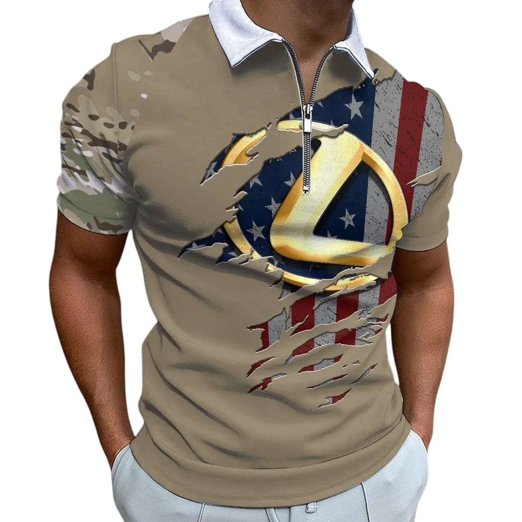 Luxury Sedan Fans Gift Zipper Polo Shirt, Shirt Exclusive Logo For Luxury Sedan Lovers CAR340213047-1