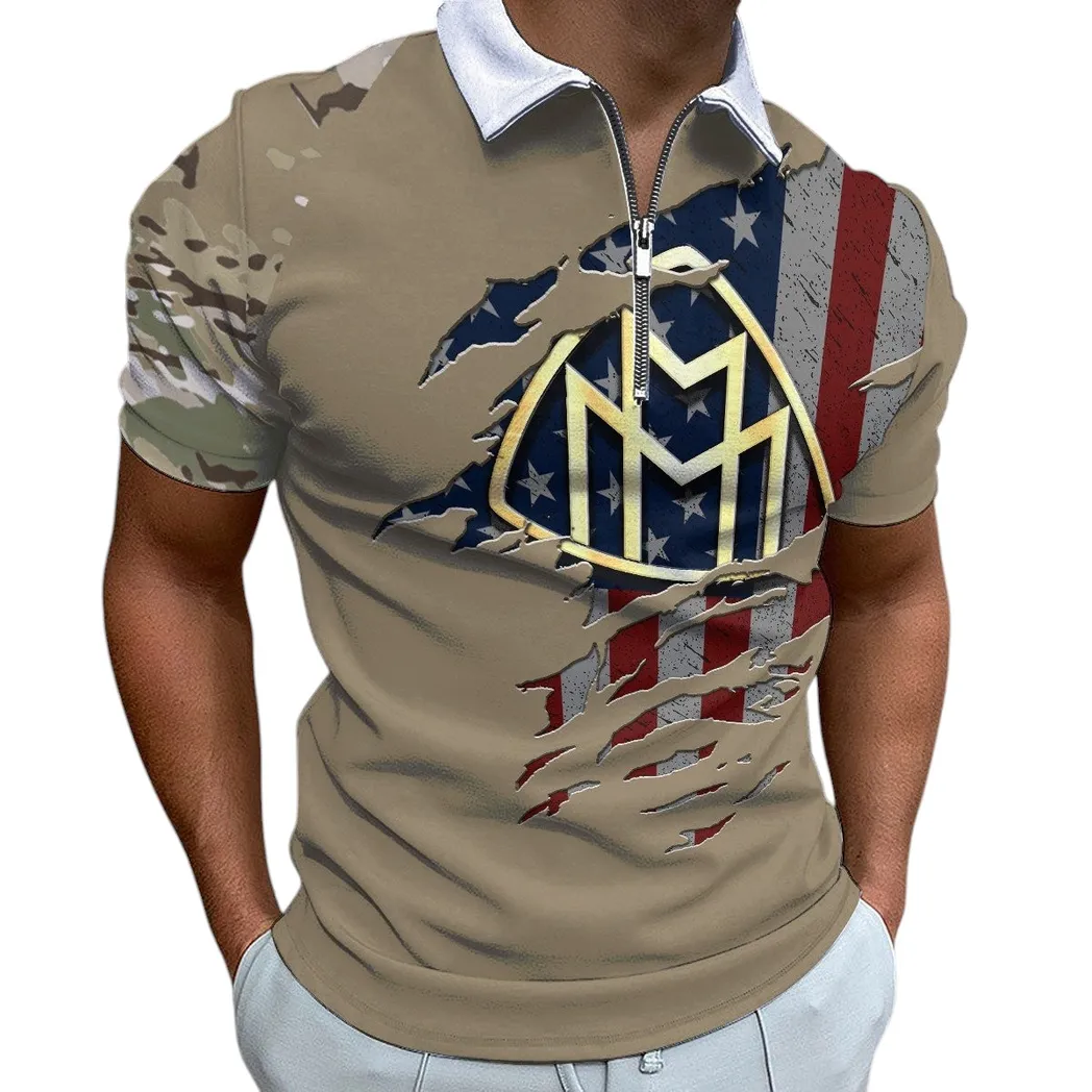 Luxury Sedan Fans Gift Zipper Polo Shirt, Shirt Exclusive Logo For Luxury Sedan Lovers CAR340213048-1