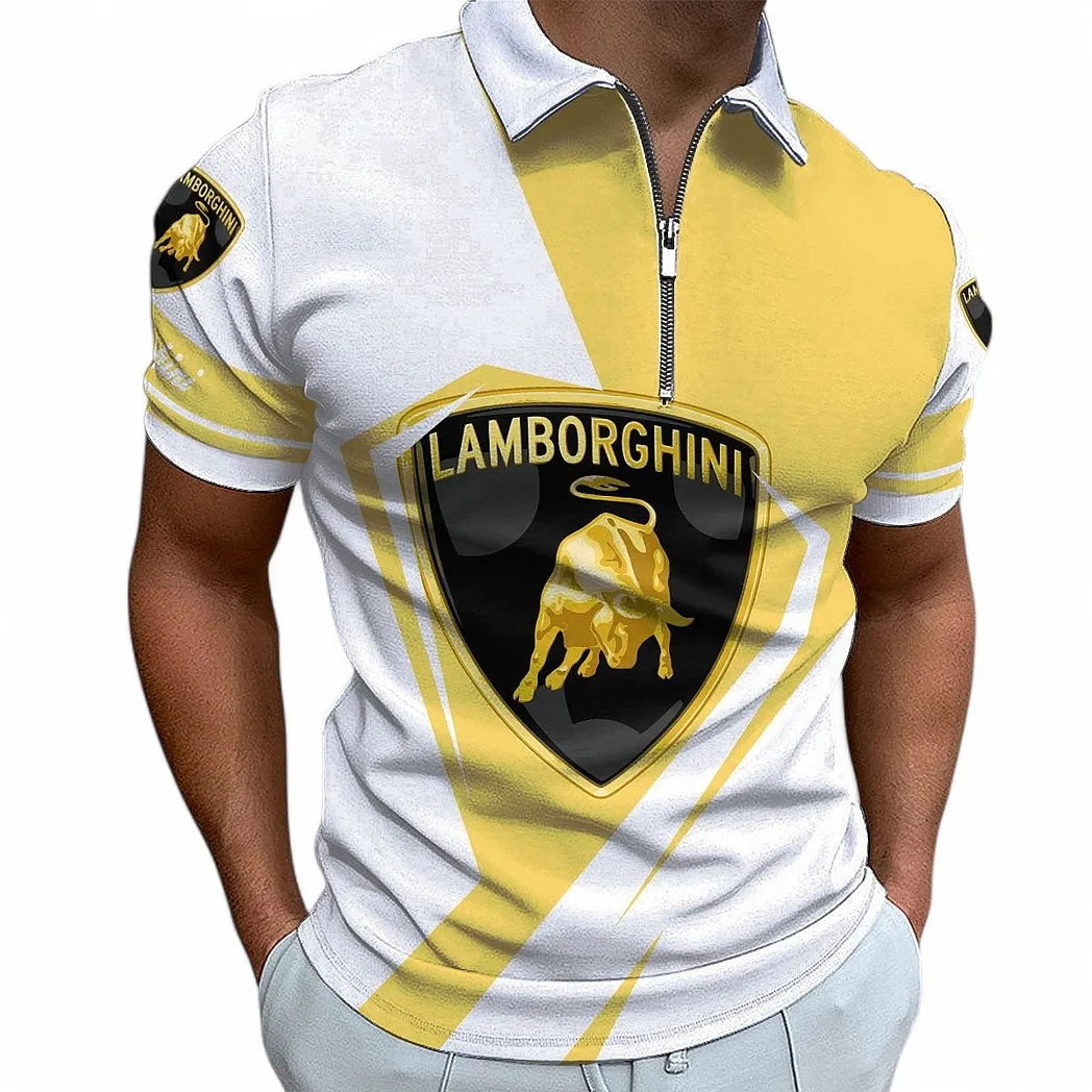 Luxury Supercar Fans Gift Zipper Polo Shirt, Polo Shirt All Over Print For Luxury Supercar Fan CAR68022125902