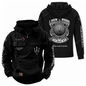 Luxury Car Hoodie Tactical Quarter Zip, Hoodie Exclusive Logo For Car Owners CAR106021525041 - Black