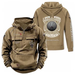Luxury Car Hoodie Tactical Quarter Zip, Hoodie Exclusive Logo For Car Owners CAR106021525041 - Khaki