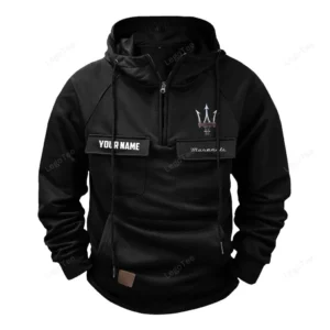 Luxury Car Hoodie Tactical Quarter Zip, Hoodie Exclusive Logo For Luxury Car Lovers - Black CAR109021425377-2