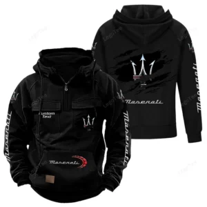 Luxury Car Hoodie Tactical Quarter Zip, Hoodie Exclusive Logo For Luxury Car Lovers - Black CAR122021425068-2