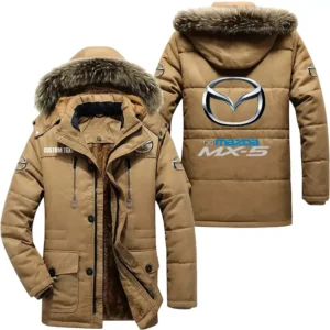 Car Parka hoodie, Coat with Hood Exclusive Logo For Car Motorcycles Lovers CAR7002082151 - Khaki
