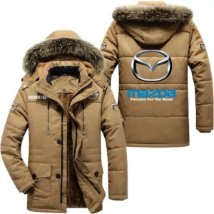 Car Parka hoodie, Coat with Hood Exclusive Logo For Car Motorcycles Lovers CAR7002082150 - Khaki