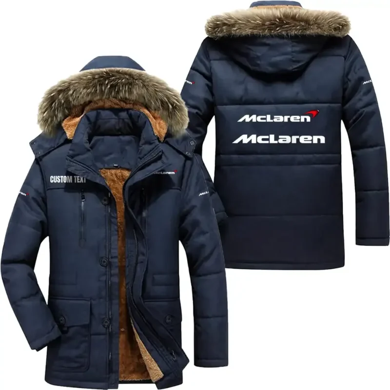 Racing Car Automotive Parka hoodie, Coat with Hood Exclusive Logo For Car Motorcycles Lovers CAR7002082153 - Navy