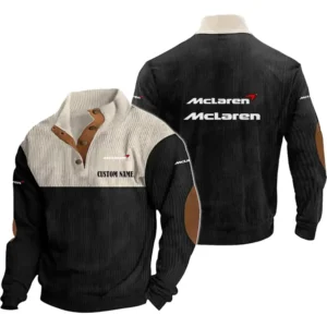 Racing Car Automotive Men's Stand Up Collar Base Shirt, Collar Hoodie Exclusive Logo For Car Motorcycles Fans CAR20012118 - Black