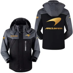 Racing Car Outdoor Charging Suit, Exclusive Logo Fleece Truckket For Car Fans HFLJ0112312095 - Black