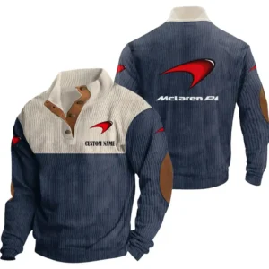 Racing Car Men's Stand Up Collar Base Shirt, Collar Hoodie Exclusive Logo For Car Motorcycles Fans CAR20012119 - Navy Blue