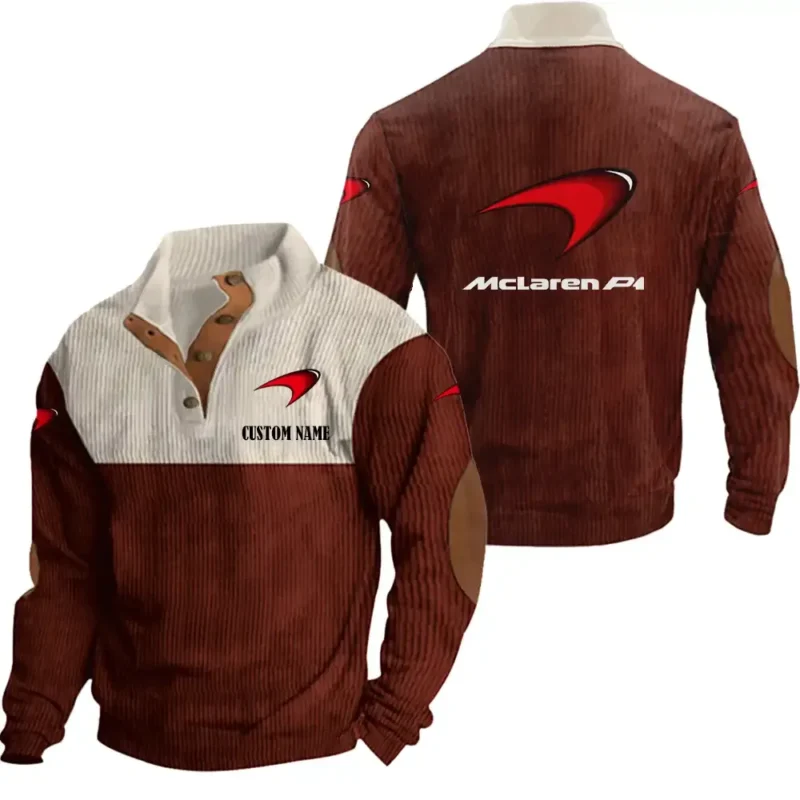 Racing Car Men's Stand Up Collar Base Shirt, Collar Hoodie Exclusive Logo For Car Motorcycles Fans CAR20012119 - Red