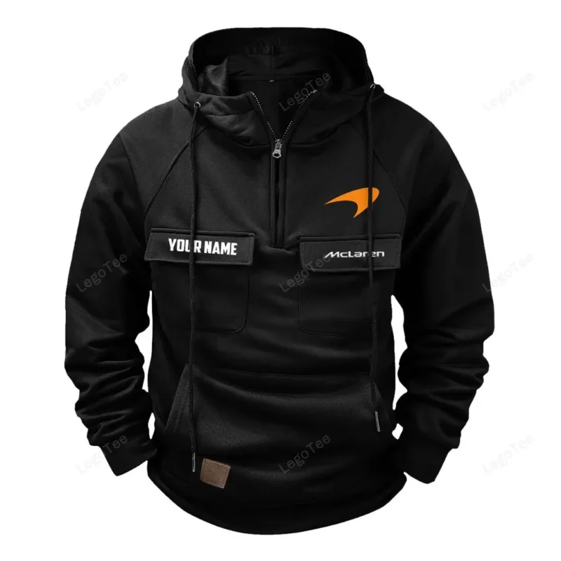 Racing Car Hoodie Tactical Quarter Zip, Hoodie Exclusive Logo For Racing Car Lovers - Black CAR109021425389-2