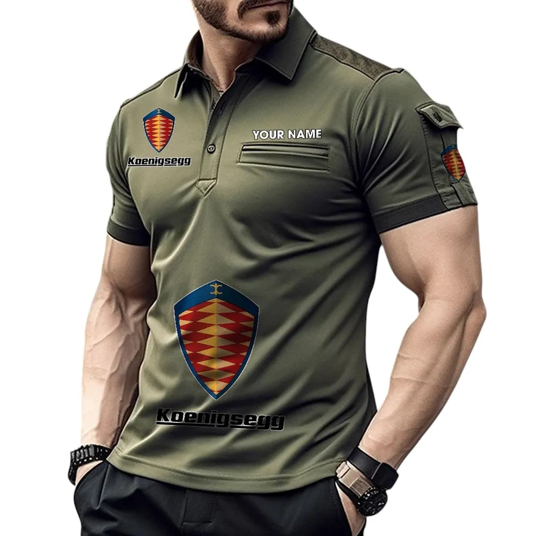 Megacars Fans Gift Pocket Polo Shirt, Polo Shirt Exclusive Logo For Megacars Fan, Custom Name CAR450051325383 - Green