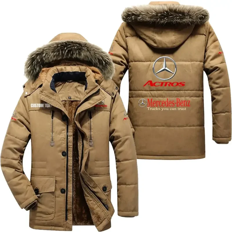 Luxuty Car Parka hoodie, Coat with Hood Exclusive Logo For Car Motorcycles Lovers CAR7002082155 - Khaki