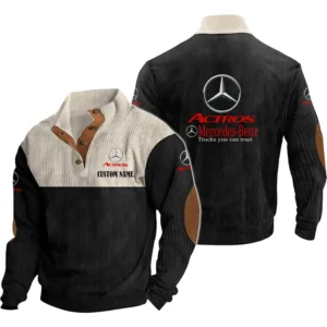 Luxuty Car Men's Stand Up Collar Base Shirt, Collar Hoodie Exclusive Logo For Car Motorcycles Fans CAR20012120 - Black