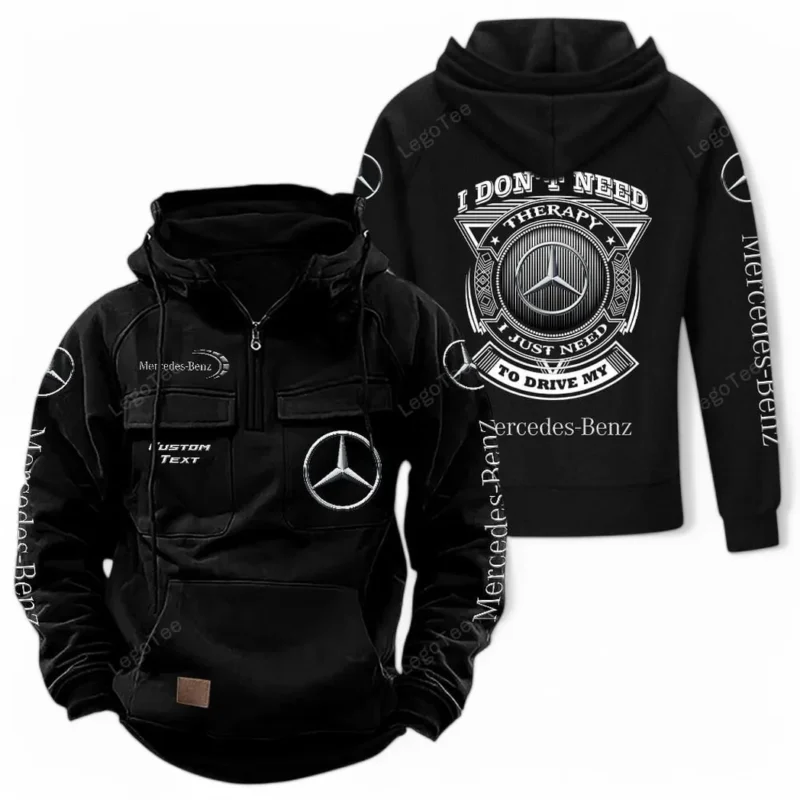 Luxuty Car Hoodie Tactical Quarter Zip, Hoodie Exclusive Logo For Car Owners CAR106021525001 - Black