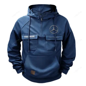 Luxuty Car Hoodie Tactical Quarter Zip, Hoodie Exclusive Logo For Luxuty Car Lovers - Dark Blue CAR109021425334-3
