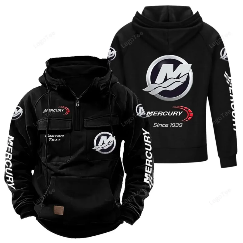 Machine Hoodie Tactical Quarter Zip, Hoodie Exclusive Logo For Machine Lovers - Black CAR96021425694-2